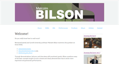 Desktop Screenshot of malcolmbilson.com