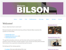 Tablet Screenshot of malcolmbilson.com